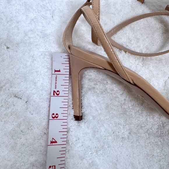 Stuart Weitzman Lexi Patent Leather Blush Heel Sandal Size 6 - Picture 13 of 13